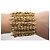 BRACCIALE VINTAGE AURELIE BIDERMANN MANICOTTO EPI 16,5 CM IN METALLO DORATO D'oro - vista 11