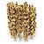 BRACCIALE VINTAGE AURELIE BIDERMANN MANICOTTO EPI 16,5 CM IN METALLO DORATO D'oro - vista 3
