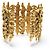 BRACCIALE VINTAGE AURELIE BIDERMANN MANICOTTO EPI 16,5 CM IN METALLO DORATO D'oro - vista 4