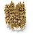 BRACCIALE VINTAGE AURELIE BIDERMANN MANICOTTO EPI 16,5 CM IN METALLO DORATO D'oro - vista 5