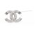 Spilla Chanel Coco Mark in acciaio inossidabile Nero Argento Bianco - vista 2