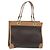 Céline Celine Vintage Macadam Tragetasche aus Canvas Braun