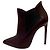 Saint Laurent Botín stiletto Janis Chelsea en burdeos Castaño Morado oscuro
