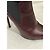 Saint Laurent Botín stiletto Janis Chelsea en burdeos Castaño Morado oscuro - vista 11