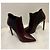 Saint Laurent Botín stiletto Janis Chelsea en burdeos Castaño Morado oscuro - vista 3