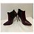 Saint Laurent Botín stiletto Janis Chelsea en burdeos Castaño Morado oscuro - vista 4