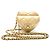 Bolso de cadena mini corazón matelassé de Chanel Dorado
