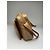 Céline Vintage Celine Paris Patentes Leder Triomphe Monogramm Tasche Braun Golden - Ansicht 7