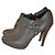 Botines Balmain de piel caqui 38 IT
