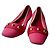 LOUIS VUITTON Bailarinas de Piqué de Algodón Rosa Brillante 36 BUEN ESTADO