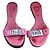 Dior rosa Leder- und Gummisandalen Größe 37 Pink