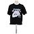 Casablanca Camiseta de algodón negra Negro