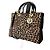 Bolsa Lady Dior da Dior em couro envernizado e pele de leopardo falsa