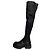 Ann Demeulemeester Stretch Leder Stiefel schwarz