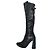 Botas overknee de cuero negro Vic Matié
