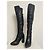 Botas overknee de cuero negro Vic Matié - vista 2