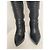 Botas overknee de cuero negro Vic Matié - vista 6