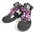 Louis Vuitton Millennium Line Ankle Boots Black Pink Purple