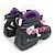 Louis Vuitton Millennium Line Ankle Boots Black Pink Purple - view 9