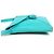Borsa a Spalla Pochette Pompon con Frange Hermès Turchese - vista 3