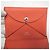 Tarjetero Calvi Duo de cuero Epsom de Hermès en naranja - vista 8