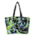 Bolso tote Prada Tessuto con logo triangular Negro Azul Verde claro  - vista 1