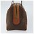 Céline Borsa Celine Macadam Macadam in pelle Marrone - vista 4