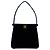 Mini borsa a mano Chanel Coco Mark in velluto blu navy