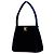 Mini borsa a mano Chanel Coco Mark in velluto blu navy - vista 2