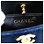 Mini borsa a mano Chanel Coco Mark in velluto blu navy - vista 7