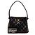 Mini borsa a mano Chanel Matelassé Coco Mark Nero - vista 13