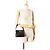 Mini borsa a mano Chanel Matelassé Coco Mark Nero - vista 14