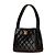 Mini borsa a mano Chanel Matelassé Coco Mark Nero - vista 2