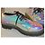Scarpe stringate iridescenti Alexander McQueen ecopelle 37 IT Multicolore - vista 2