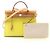 Borsa a mano Hermès Airbag Zip PM Marrone D'oro Giallo