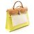 Borsa a mano Hermès Airbag Zip PM Marrone D'oro Giallo - vista 2