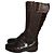 Fratelli Rosseti Botas Fratelli Rossetti Flexa de cuero estampado cocodrilo marrón 36IT Castaño
