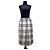Falda kilt Escada en pura lana virgen Blanco Gris