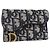 Christian Dior Saddle Card Case Oblique Canvas Navy blue
