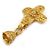 Spilla Chanel Coco Mark Bell in metallo dorato D'oro - vista 2