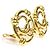 Timeless Orecchini a clip in metallo dorato Chanel Coco Mark D'oro - vista 2