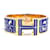 Hermès Click-Clack Armreif Blau Golden Aus weiß  - Ansicht 1