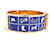 Hermès Click-Clack Armreif Blau Golden Aus weiß  - Ansicht 2