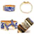 Hermès Click-Clack Armreif Blau Golden Aus weiß  - Ansicht 4