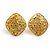 Orecchini a clip in metallo dorato Chanel Coco Mark D'oro