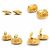 Orecchini a clip in metallo dorato Chanel Coco Mark D'oro - vista 4