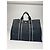 Vintage Hermès Canvas Tote Bag Schwarz Grau - Ansicht 3
