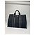 Vintage Hermès Canvas Tote Bag Schwarz Grau - Ansicht 8