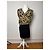 Abito midi in seta vintage Alexander Wang nero e oro L - vista 14