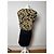 Abito midi in seta vintage Alexander Wang nero e oro L - vista 3